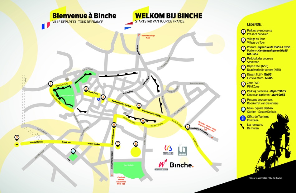 Binche Tour de France plan web